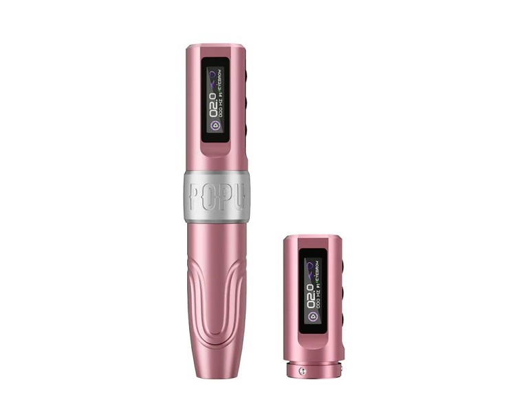 Popu Mini Diva V2 Rosa - Corsa 3.0 mm - Dermografo Wireless PMU Pen ez tattoo Popu Mini Diva V2 Rosa - Corsa 3.0 mm - Dermografo Wireless PMU Pen ez tattoo