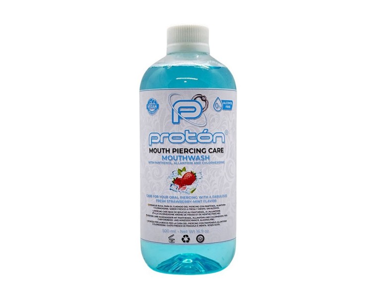 PROTON Mouth Piercing Care - Collutorio alla Clorexidina (0,12%) - 500ml proton PROTON Mouth Piercing Care - Collutorio alla Clorexidina (0,12%) - 500ml proton