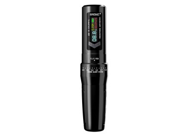 BRONC Siren - Corsa Regolabile (2.6 - 4.0 mm) - 2 batterie - Macchinetta Wireless Tattoo Pen bronc