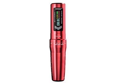 BRONC Siren - Corsa Regolabile (2.6 - 4.0 mm) - 2 batterie - Macchinetta Wireless Tattoo Pen bronc
