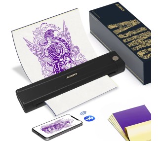 Stampante Termica per Stencil AIMO con Bluetooth - M08E-WS Tattoo Printer aimo