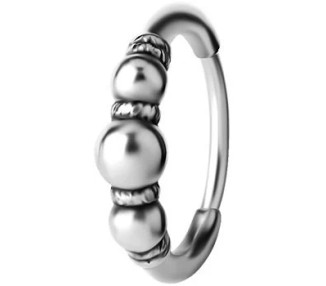 SS 316 HOOP EARRINGS (PAIR) mod. 10