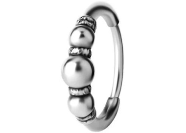 SS 316 HOOP EARRINGS (PAIR) mod. 10