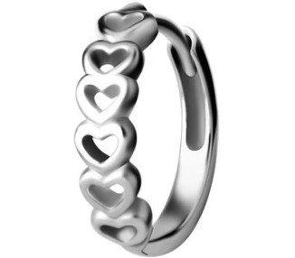 SS 316 HOOP EARRINGS (PAIR) mod. 08