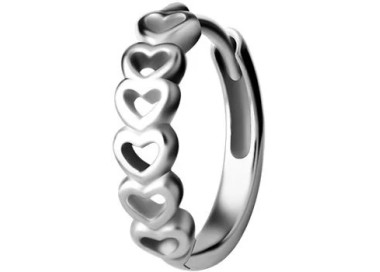 SS 316 HOOP EARRINGS (PAIR) mod. 08