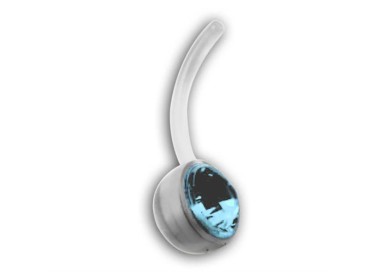 BIOFLEX CLEAR JEWELLED NAVEL BARBELLS