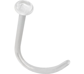 BIOPLAST CLEAR NOSE STUD RETAINER 0,8mm