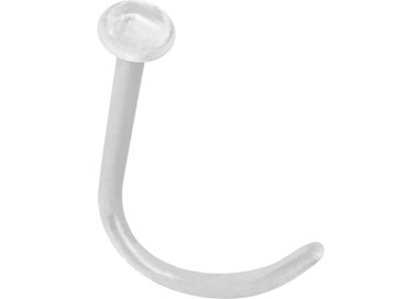 BIOPLAST CLEAR NOSE STUD RETAINER 0,8mm