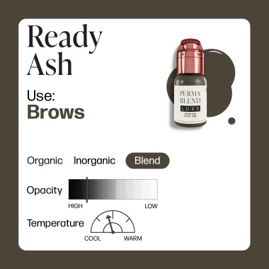 READY ASH  - Perma Blend Luxe - 15ml - Pigmento PMU REACH 2