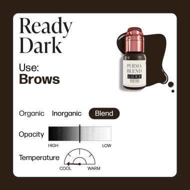 READY DARK  - Perma Blend Luxe - 15ml - Pigmento PMU REACH 2