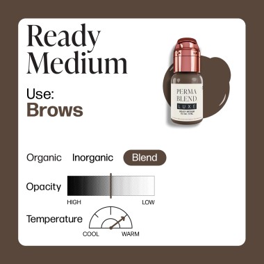 READY MEDIUM  - Perma Blend Luxe - 15ml - Pigmento PMU REACH 2