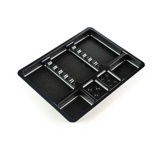 Vassoi Monouso in Plastica Neri - 19x 15cm - 10pz