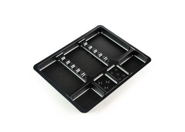 Vassoi Monouso in Plastica Neri - 19x 15cm - 10pz