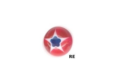 UV SCREW-ON ZIRCON MURANO BALLS