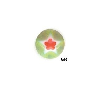 UV SCREW-ON ZIRCON MURANO BALLS