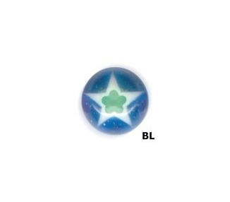 UV SCREW-ON ZIRCON MURANO BALLS