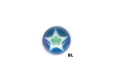 UV SCREW-ON ZIRCON MURANO BALLS