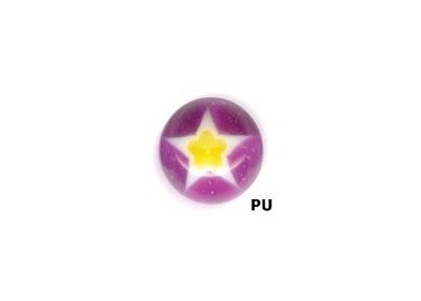 UV SCREW-ON ZIRCON MURANO BALLS