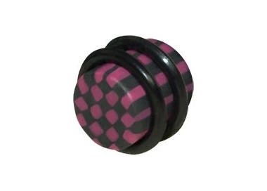 CHEQUERED FIMO PLUGS