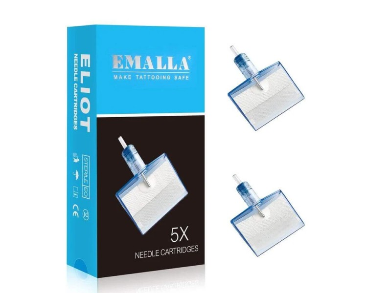 143 MG (Magnum) 0,30mm - Medium Taper - Cartucce Emalla Eliot - 5pz emalla 143 MG (Magnum) 0,30mm - Medium Taper - Cartucce Emalla Eliot - 5pz emalla