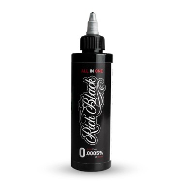 RICH BLACK All-in-One - 0,0005% di Nichel - KillerBlack Ink - 15/200 ml - Colore Tattoo REACH