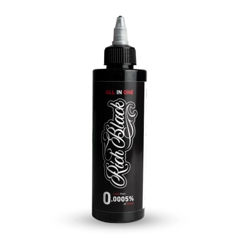 RICH BLACK All-in-One - 0,0005% di Nichel - KillerBlack Ink - 15/200 ml - Colore Tattoo REACH