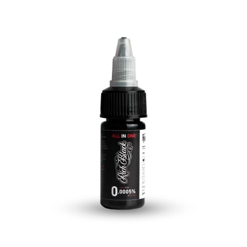 RICH BLACK All-in-One - 0,0005% di Nichel - KillerBlack Ink - 15/200 ml - Colore Tattoo REACH