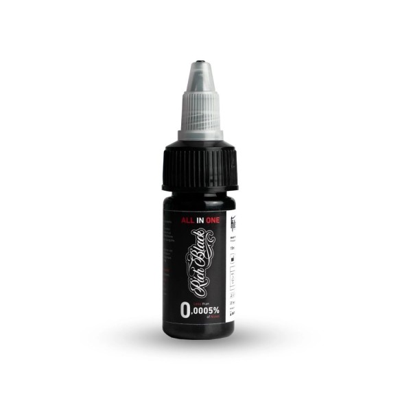 RICH BLACK All-in-One - 0,0005% di Nichel - KillerBlack Ink - 15/200 ml - Colore Tattoo REACH