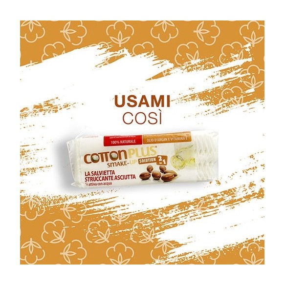 SMAKE-UP Salviette Struccanti all’Argan COTTON PLUS - Travel Mini - 20 pz.