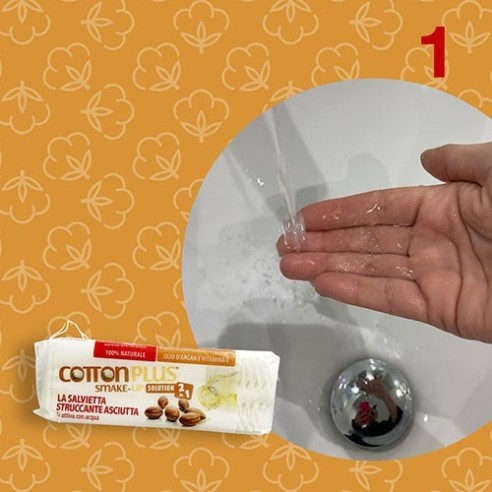 SMAKE-UP Salviette Struccanti all’Argan COTTON PLUS - Travel Mini - 20 pz.