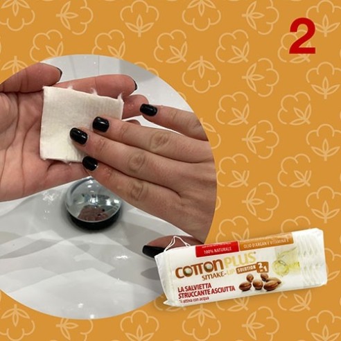 SMAKE-UP Salviette Struccanti all’Argan COTTON PLUS - Travel Mini - 20 pz.