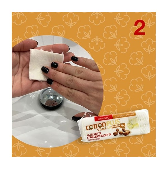 SMAKE-UP Salviette Struccanti all’Argan COTTON PLUS - Travel Mini - 20 pz.
