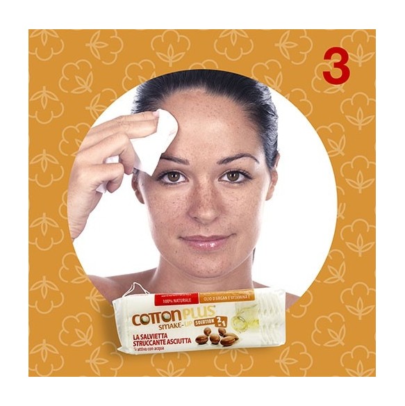 SMAKE-UP Salviette Struccanti all’Argan COTTON PLUS - Travel Mini - 20 pz.
