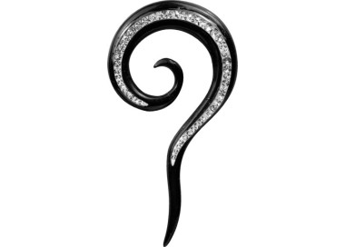 CRYSTAL HORN SPIRAL FISH HOOK SIDE