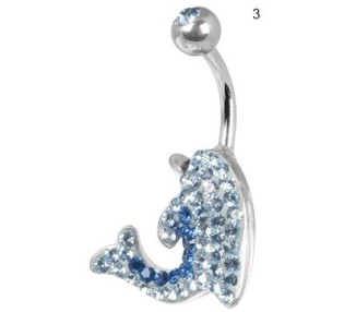 CE TITANIUM CRYSTAL DOLPHIN BANANA