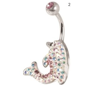 CE TITANIUM CRYSTAL DOLPHIN BANANA