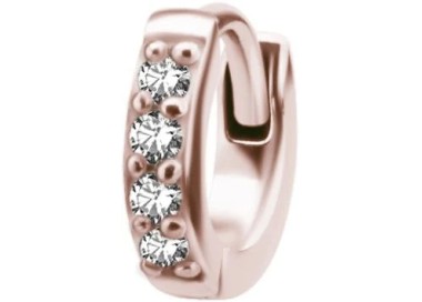 RG 316 HUGGIE HOOP FOR SECOND HOLE (PAIR) 0,8mm WH