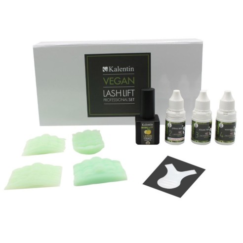 SET VEGANO di Prodotti per Laminazione Ciglia KALENTIN - 25 applicazioni