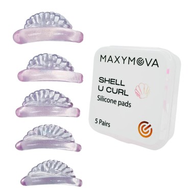 SHELL U CURL - Bigodini Ultra-Adesivi in Silicone per Laminazione Ciglia MAXYMOVA - 5 paia