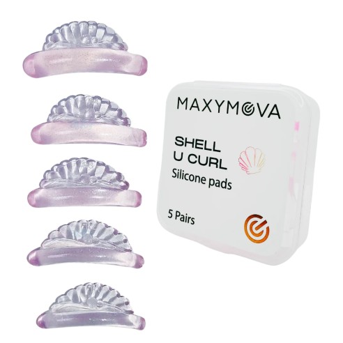SHELL U CURL - Bigodini Ultra-Adesivi in Silicone per Laminazione Ciglia MAXYMOVA - 5 paia