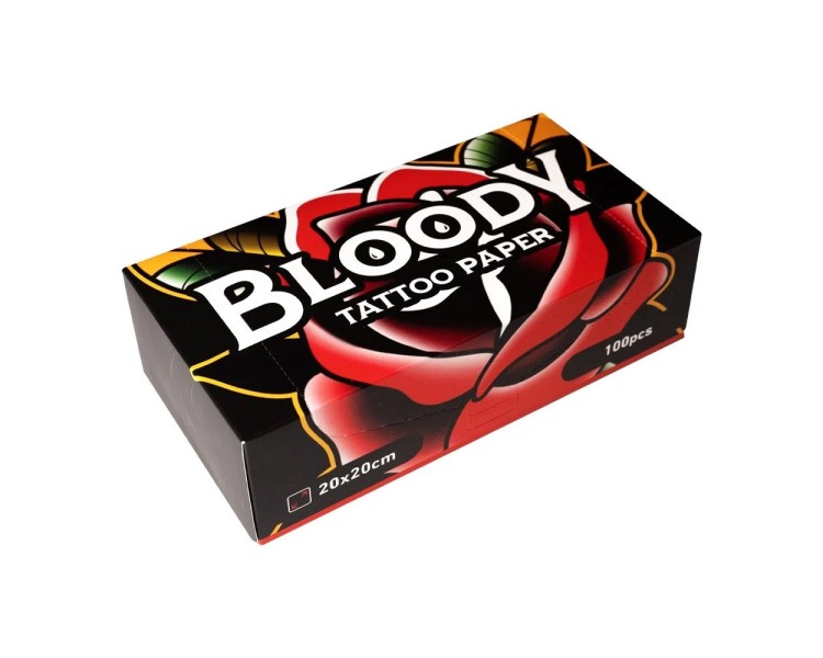 Carta Assorbente BLOODY TATTOO PAPER - 20x 20cm - 100pz. Carta Assorbente BLOODY TATTOO PAPER - 20x 20cm - 100pz.