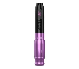 EZ Lola Air Pro - Black Purple - Corsa Regolabile (2.0 - 3.3 mm) - Dermografo Wireless PMU Pen ez tattoo