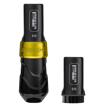 FK Irons Flux Max - Corsa a Scelta 3,2 / 4,0 / 4,5 mm - Macchinetta Wireless Tattoo Pen - Gold Stealth