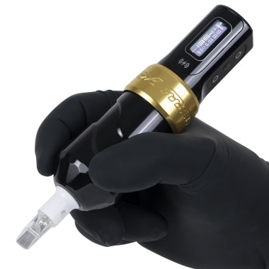 FK Irons Flux Max - Corsa a Scelta 3,2 / 4,0 / 4,5 mm - Macchinetta Wireless Tattoo Pen - Gold Stealth 2
