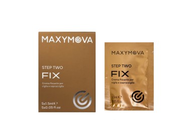 Step 2 FIX - Crema Fissante per Ciglia e Sopracciglia MAXYMOVA in Bustine - 1.5ml x 5pz. maxymova