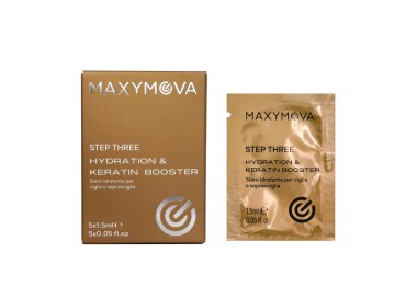 Step 3 - Siero Idratante e Keratin Booster per Ciglia e Sopracciglia MAXYMOVA in Bustine - 1.5ml x 5pz. maxymova