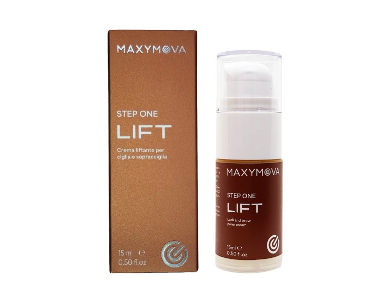 Step 1 LIFT - Crema Liftante per Ciglia e Sopracciglia MAXYMOVA con Pompetta Airless - 15ml maxymova Step 1 LIFT - Crema Liftante per Ciglia e Sopracciglia MAXYMOVA con Pompetta Airless - 15ml maxymova