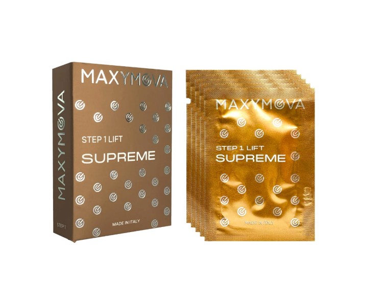 Step 1 SUPREME LIFT - Crema Liftante per Ciglia e Sopracciglia MAXYMOVA in Bustine - 1.5ml x 5pz. maxymova Step 1 SUPREME LIFT - Crema Liftante per Ciglia e Sopracciglia MAXYMOVA in Bustine - 1.5ml x 5pz. maxymova