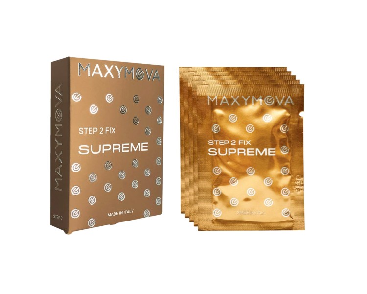 Step 2 SUPREME FIX - Crema Fissante per Ciglia e Sopracciglia MAXYMOVA in Bustine - 1.5ml x 5pz. maxymova Step 2 SUPREME FIX - Crema Fissante per Ciglia e Sopracciglia MAXYMOVA in Bustine - 1.5ml x 5pz. maxymova