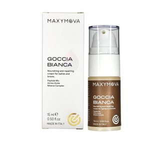 GOCCIA Bianca - Crema Nutriente e Riparatrice per Laminazione Ciglia e Sopracciglia MAXYMOVA - 15ml maxymova